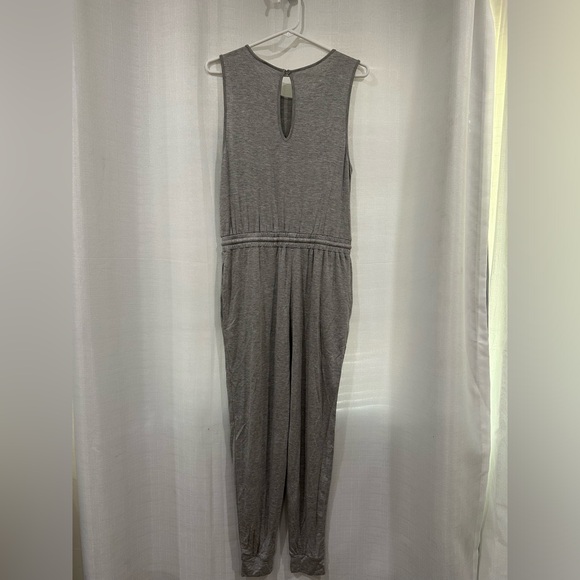 Antistar Sleeveless CrewNeck Jumpsuit In Color Heather Grey Size M - Picture 5 of 10